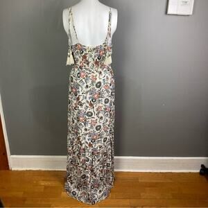 American Eagle maxi dress size small cottagecore halter tassels tiered milk maid